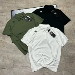 Luxury Descente Kurzarm Schwarz Logo Luxury