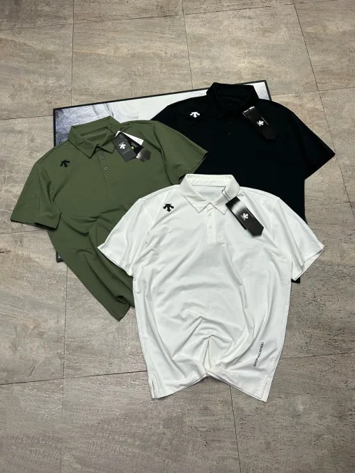 Luxury Descente Kurzarm Schwarz Logo Luxury