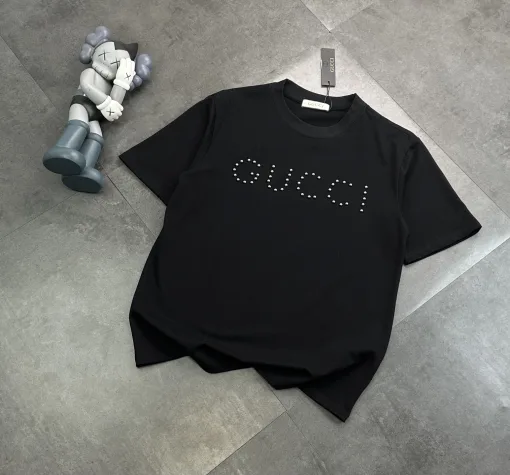 Luxus Gucci Kurzarm Weiß Baumwolle Klassischer Luxus