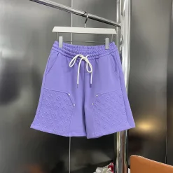 Premium Louis Vuitton Shorts Lila Klassischer Stil