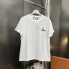 Hochwertiges Gucci Kurzarm-Logo aus weißer Baumwolle, Luxus