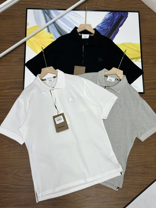 Bestseller Burberry Kurzarmhemd aus schwarzer Baumwolle im Casual-Stil