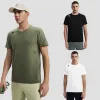 Premium-Qualität Descente Kurzarm Schwarz Baumwolle Logo-Stil