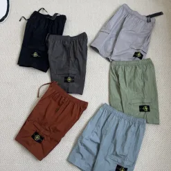 Premium Qualität Stone Island Shorts Schwarz Solid Luxury