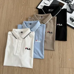 Premium Qualität Fila Kurzarm Schwarz Classic Luxury