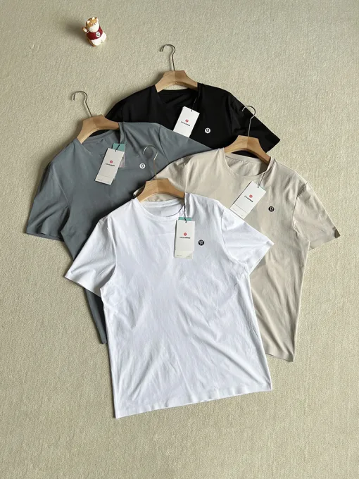 Hochwertiges Lululemon T-Shirt Schwarz Atmungsaktive Kollektion