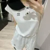 Bestseller Miu Miu Shorts Schwarze bestickte Kollektion