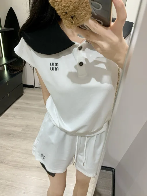Bestseller Miu Miu Shorts Schwarze bestickte Kollektion