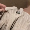 Hochwertiger Miu Miu Kurzrock Schwarz Logo Luxus