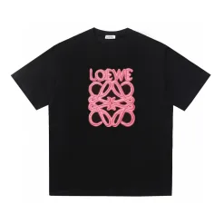 Bestseller Loewe T-Shirt Schwarz Baumwolle Print Luxus