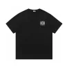 Luxus Loewe T-Shirt Schwarz Baumwolle Bestickt Stil