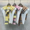 Bestseller Miu Miu Weste Gelb Strick Bestickt Luxus