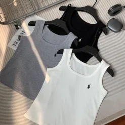 Hochwertige Hosenträger von Ralph Lauren in Schwarz, bestickte Kollektion