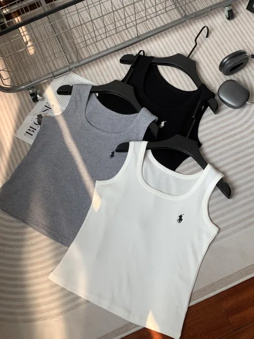 Hochwertige Hosenträger von Ralph Lauren in Schwarz, bestickte Kollektion
