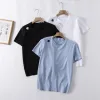 Luxury Descente Kurzarm Schwarz Baumwolle Luxus