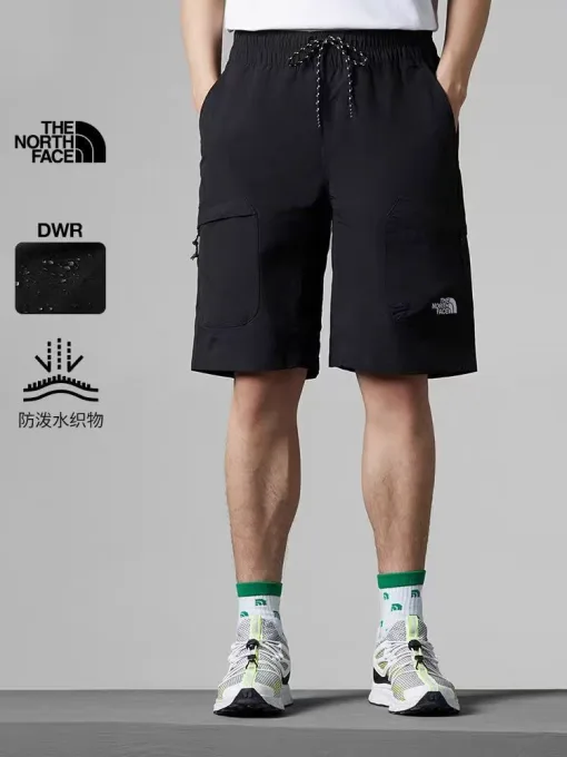 Bestseller The North Face Shorts Schwarz Nylon Logo Luxus