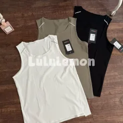 Premium Qualität Lululemon Weste Schwarz Atmungsaktiv Luxus