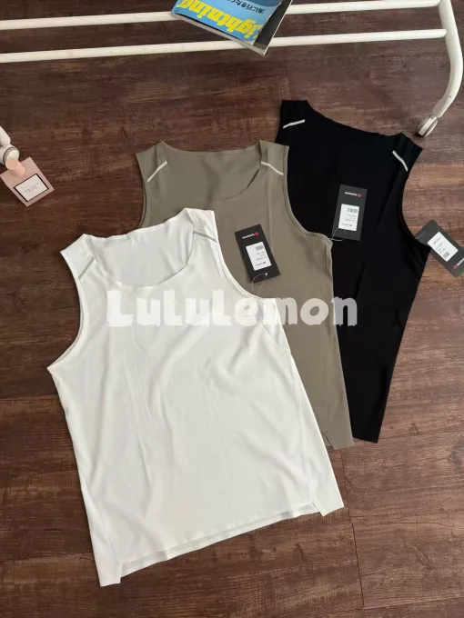 Premium Qualität Lululemon Weste Schwarz Atmungsaktiv Luxus