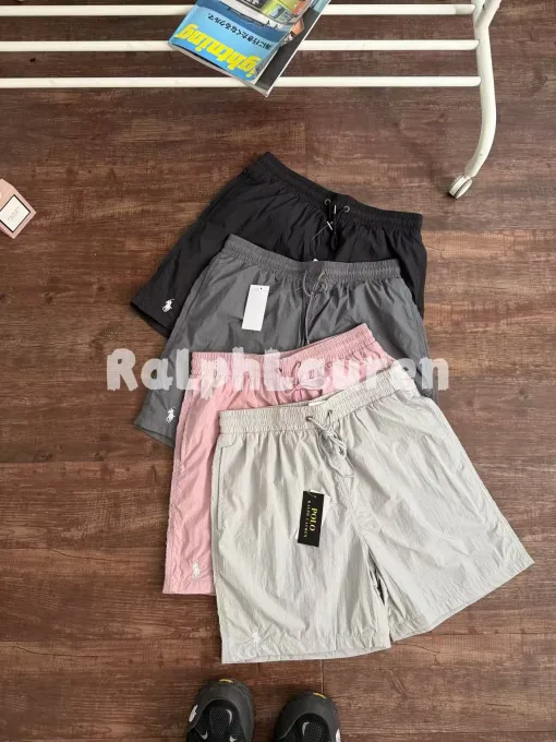 Premium Ralph Lauren Shorts Schwarz Bestickt Luxus