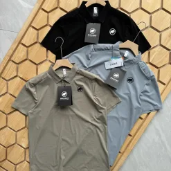 Premium Qualität Mammut Casual Pants Schwarz Seide Atmungsaktiv Luxus