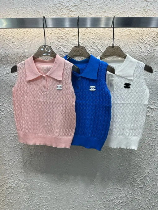 Bestseller Chanel Weste Pink Strick Luxus