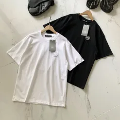 Luxus Canada Goose Kurzarm Schwarz Bestickt Luxus