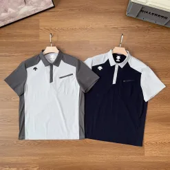 Premium Qualität Descente Kurzarm Navy Urban Style
