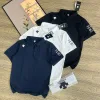 Hochwertiges Descente Kurzarm-Shirt in Schwarz, einfarbig