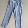 Premium Lululemon Jogginghose Silber Atmungsaktiver Stil