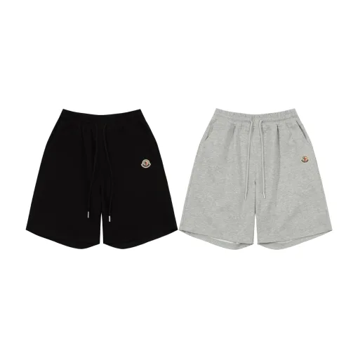 Hochwertige Moncler Shorts im schwarzen Logo-Stil