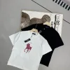 Hochwertige Ralph Lauren Kurzarm-Kollektion aus schwarzer Baumwolle mit Logo