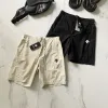 Luxus-Shorts Descente in Schwarz, lässiger Strickstil