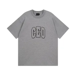 Luxus Balenciaga Kurzarm Baumwolle Logo Luxus