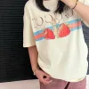 Hochwertiger Gucci-Baumwoll-Print im Kurzarmstil