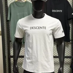 Bestseller Descente Kurzarm Schwarz Baumwolle Casual Kollektion