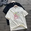Premium Qualität Loewe Kurzarm Schwarz Baumwolle Gradient Kollektion