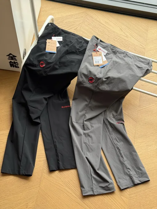 Luxus Mammut Hose Rot Bestickt Luxus