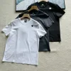 Premium Qualität Descente Kurzarm Schwarz Seide Casual Luxus
