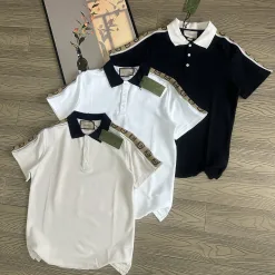 Bestseller Gucci Kurzarmhemden Schwarz Baumwolle Luxus