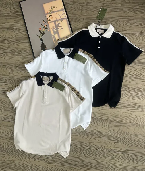 Bestseller Gucci Kurzarmhemden Schwarz Baumwolle Luxus