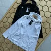 Premium Descente Jacken Schwarze Seide Casual Kollektion