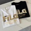 Premium Qualität Fila Kurzarm Schwarz Casual Style