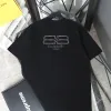 Meistverkaufte Balenciaga Kurzarm Schwarz gewaschen Stil