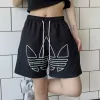 Premium Adidas Shorts Schwarz Bestickte Kollektion