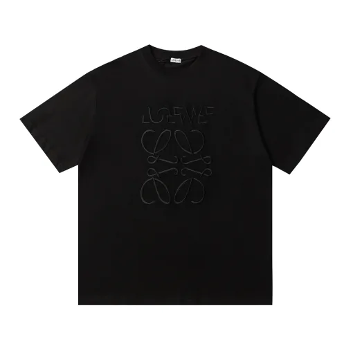 Bestseller Loewe Kurzarm Weiß Baumwolle Stickerei Stil