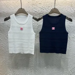 Premium Chanel Weste Weiß Strick Jacquard Luxus