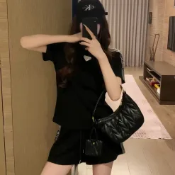 Premium Prada Shorts Weiß Strass Luxus