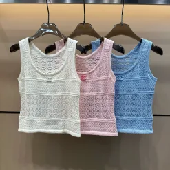 Bestseller Chanel Weste Weiß Strickstil