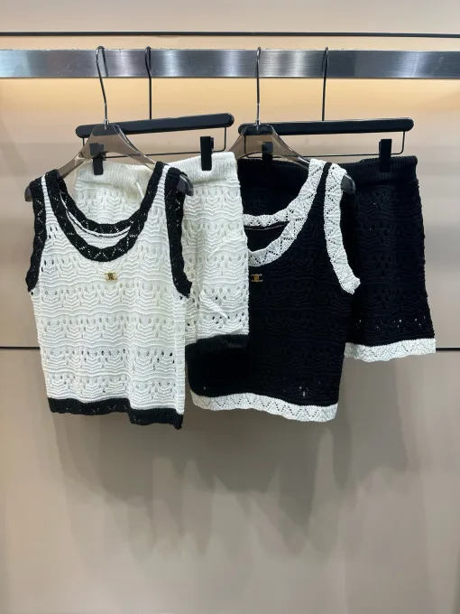 Luxus-Shorts aus der Celine-Kollektion in Weiß
