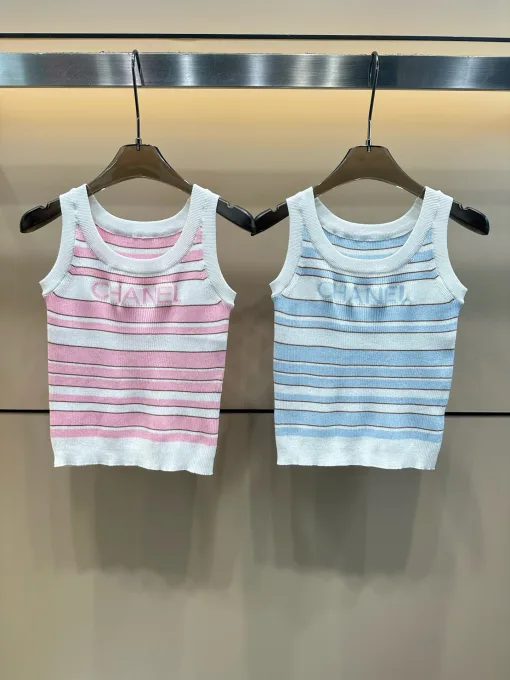 Bestseller Chanel Weste Pink Strick Jacquard Stil